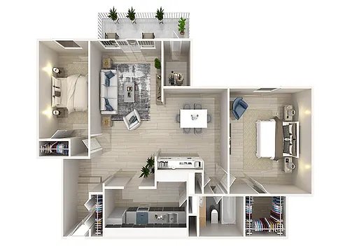 Floor plan 2J
