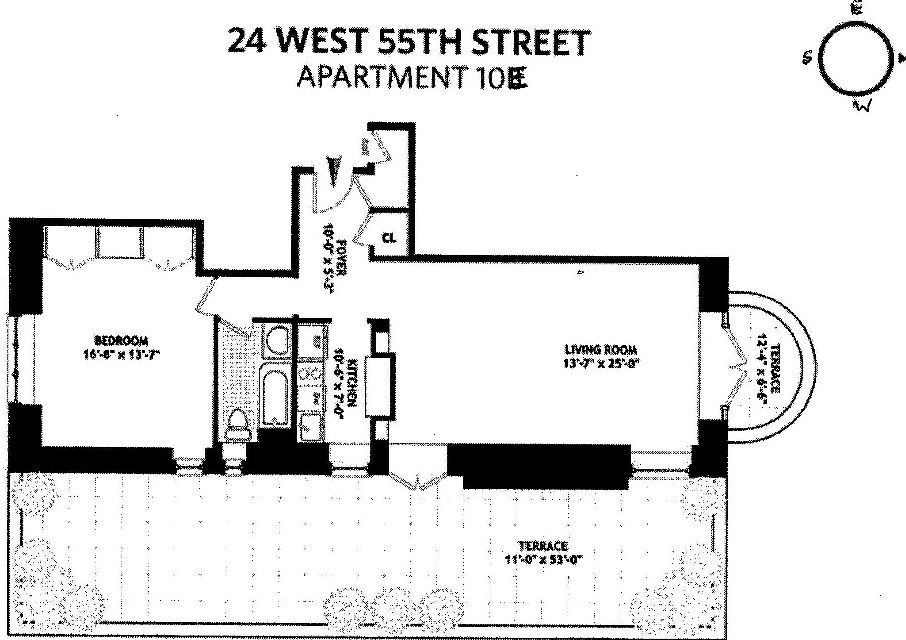 1st image of 17 W 54th St APT 10E