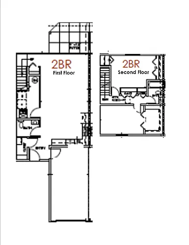 Floor plan Two Bedroom