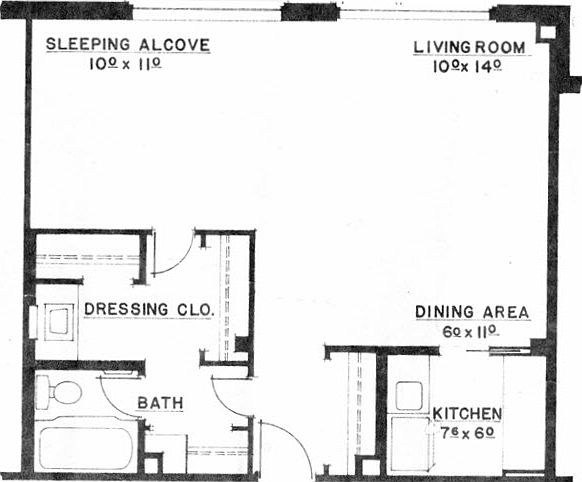 Stock Photo - Kitchen and bathroom walls have been removed or modified (not shown on photo) to open up the floor plan