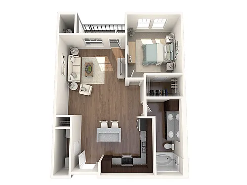 Floor plan The Flatirons Renovated