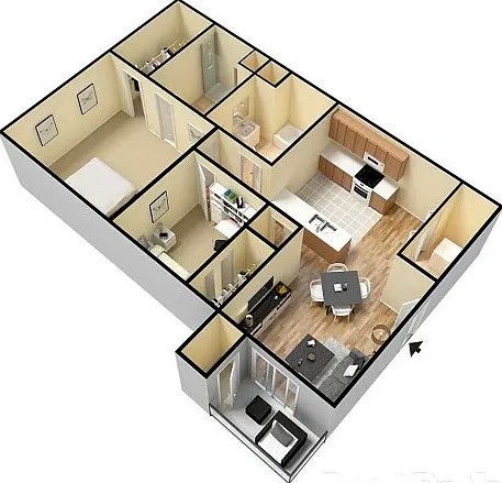 2 Bedroom, 2 Bathroom 2 Bedroom, 2 Bathroom