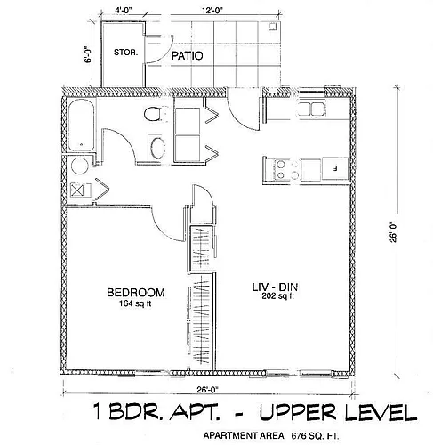 Floor plan 1 Bedroom