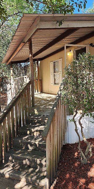 Front porch covered deck.