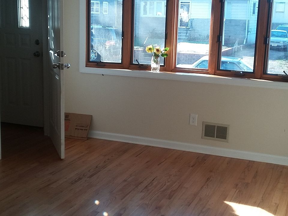 Living room with bay window