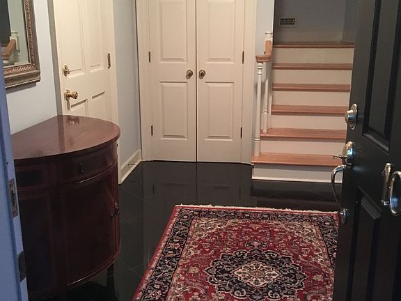 Entry foyer - black marble