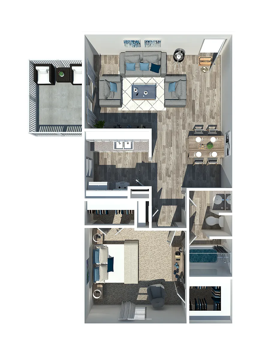Floor plan 1X1