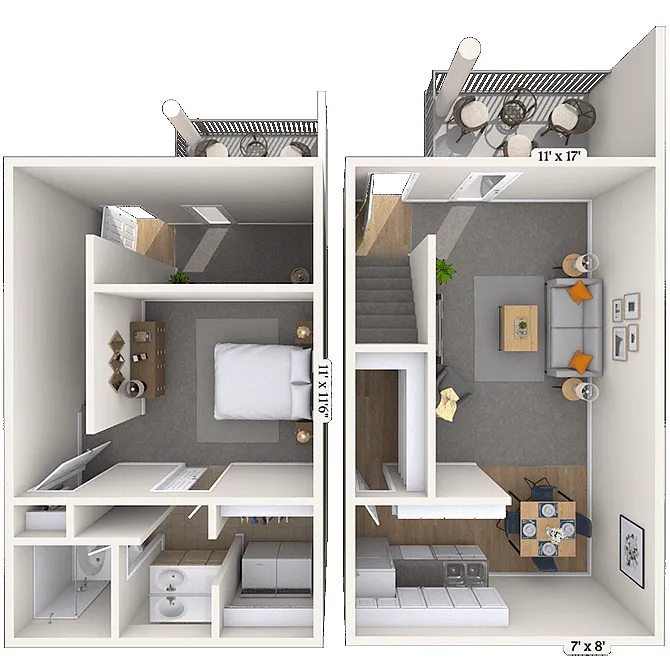 Floor plan 1 Bedroom