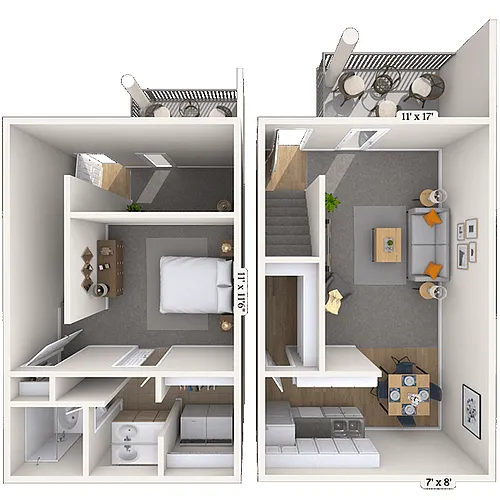Floor plan 1 Bedroom