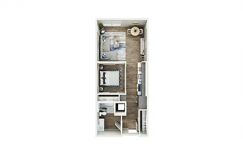 Floor plan 1X1 - B8