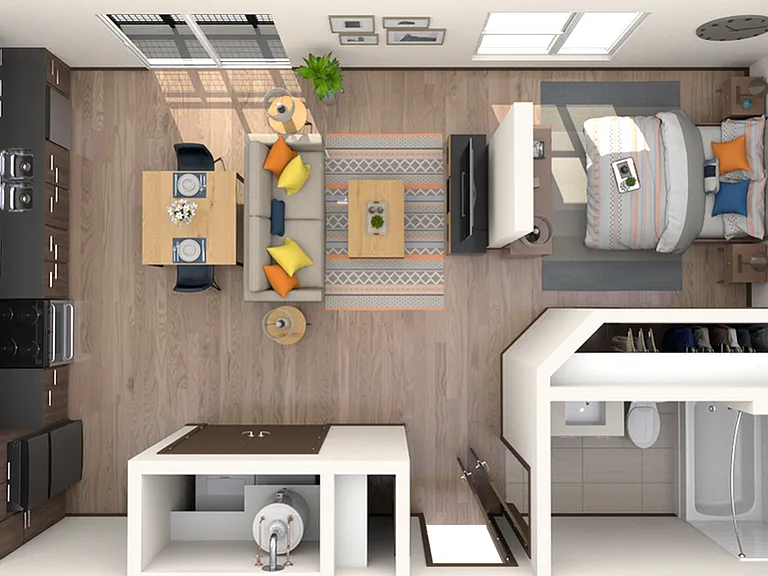 Studio | 1 Bath | 557 SF Studio | 1 Bath | 557 SF