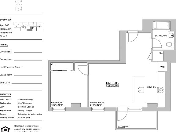 2nd image of 224 W 124th St #1103