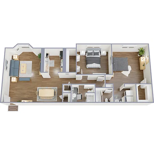 Floor plan 2X2