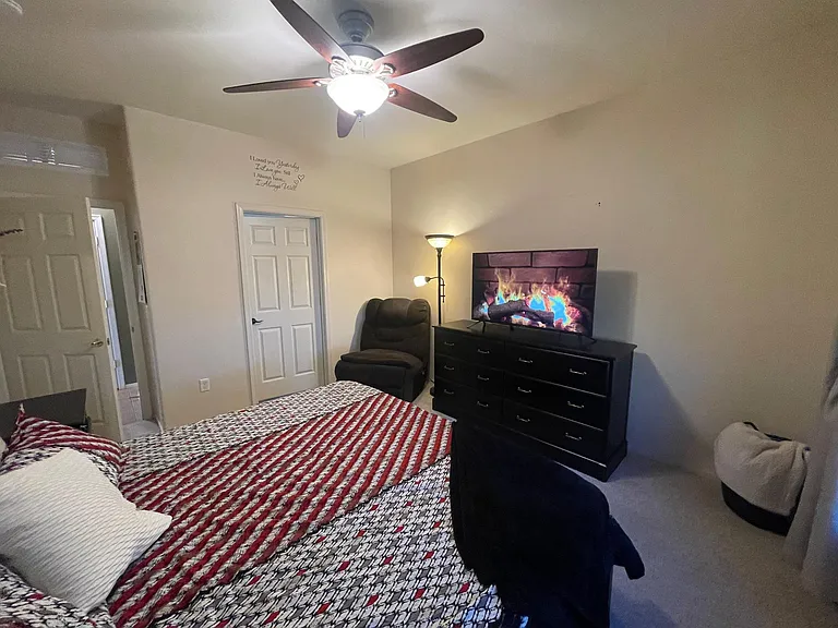 View of master bedroom