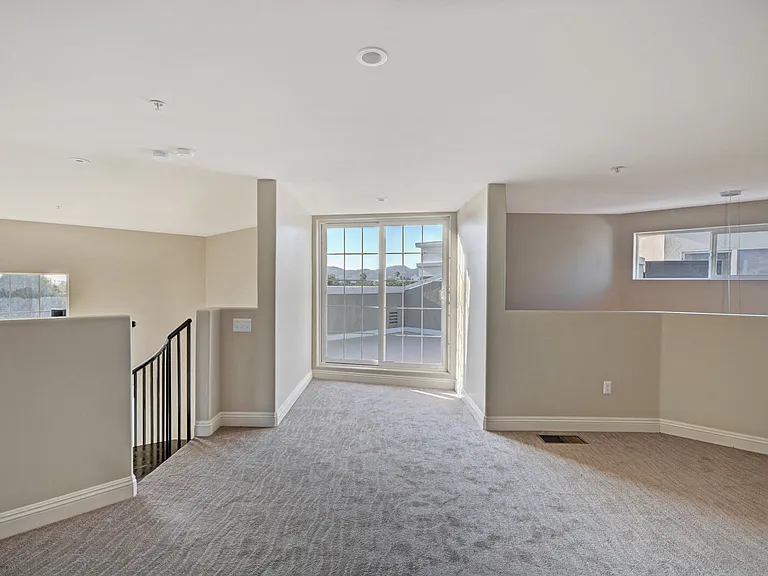 Open floor plans with oversized windows