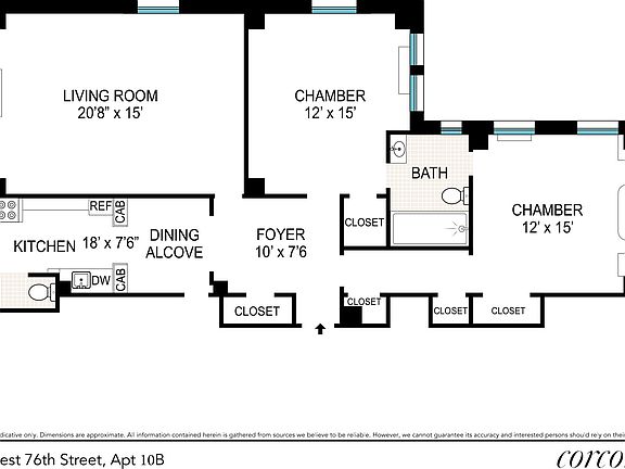 2nd image of 175 W 76th St #10B