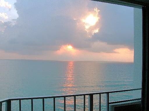 Sunrise from balcony