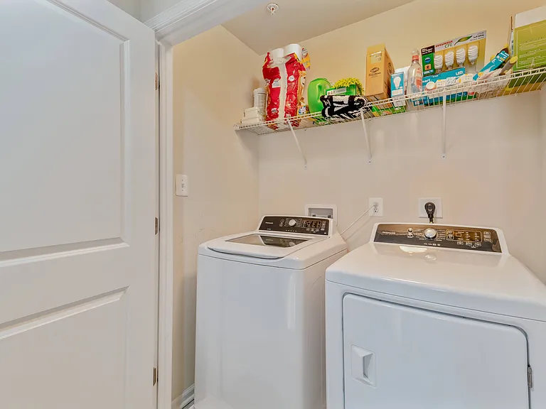 Laundry on upper level