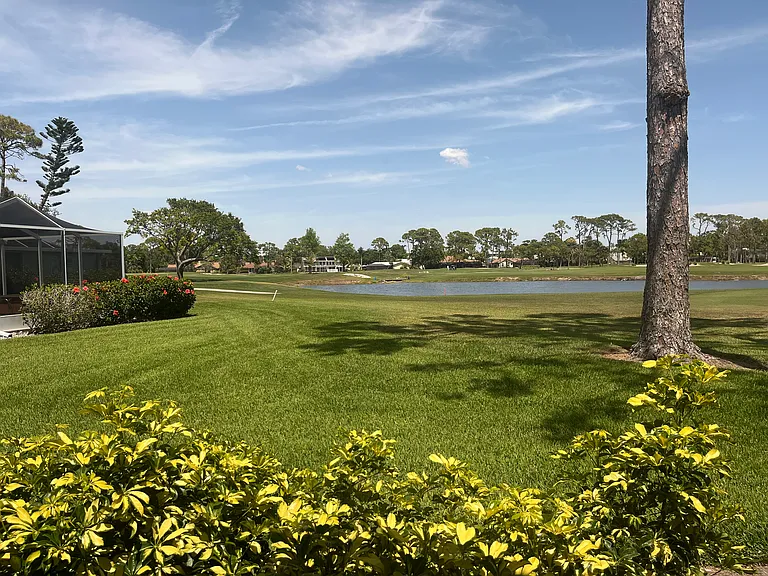 View of 6th Fairway from the TV/Dining Room