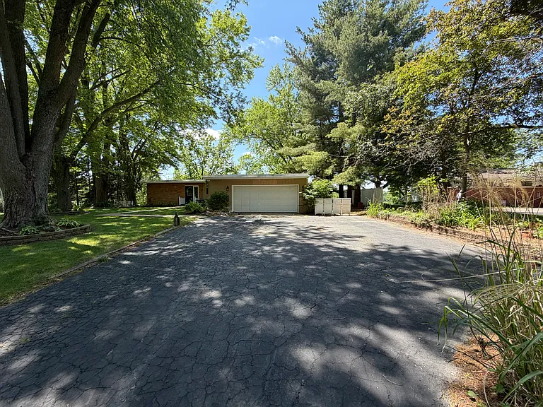 Generous driveway