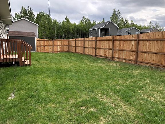 Fenced back yard