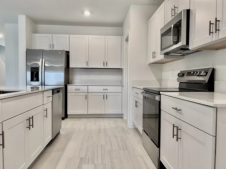 Large kitchen with plenty of counter space