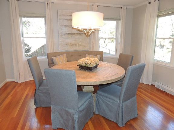 Sunny formal dining room