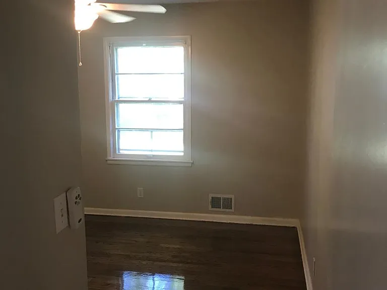 1st Bedroom w/ new awesome dark hardwoods!