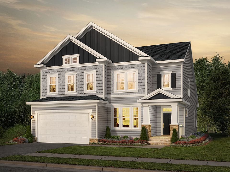 Elevation 3 of the Cortland a home design by Brookfield Residential at The Bluffs at Sleeter Lake