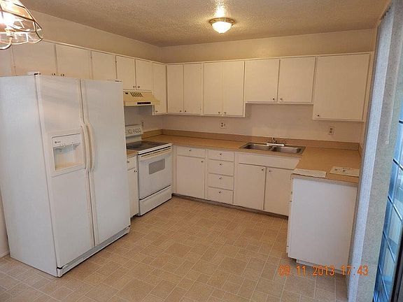 Kitchen with Backyard Deck