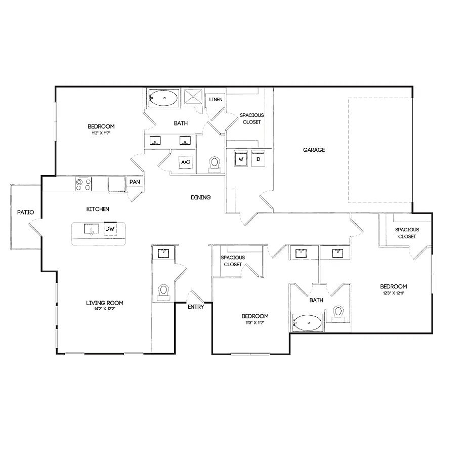 Floor plan TH3TA