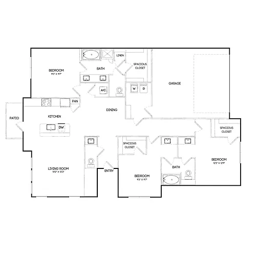 Floor plan TH3TA