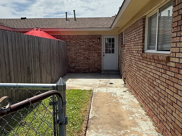 Backyard & Backdoor from laundry room