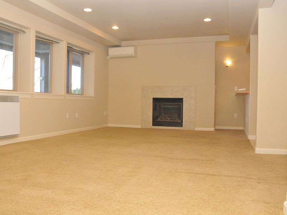 family room, gas insert fireplace
