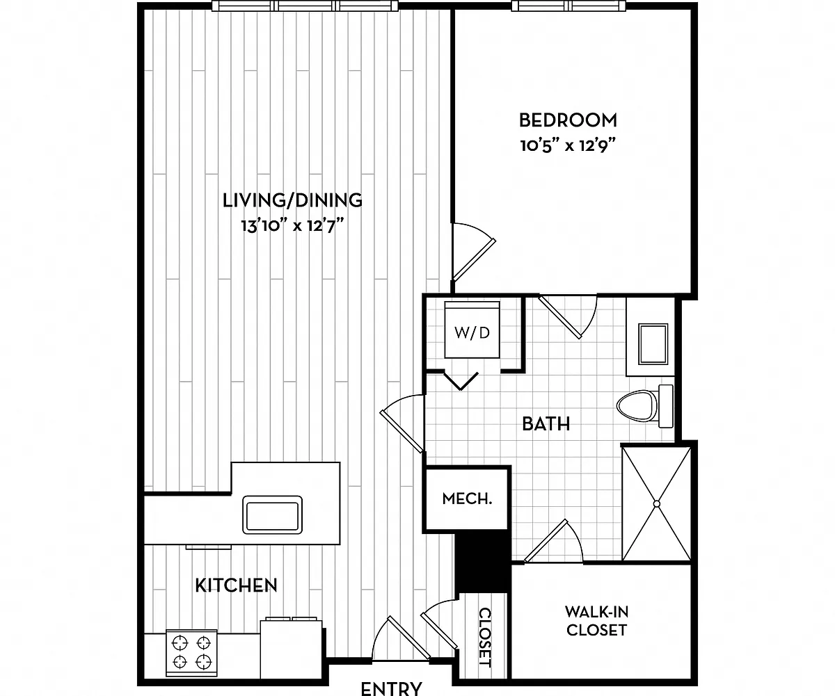 Floor plan 756 Sq Ft