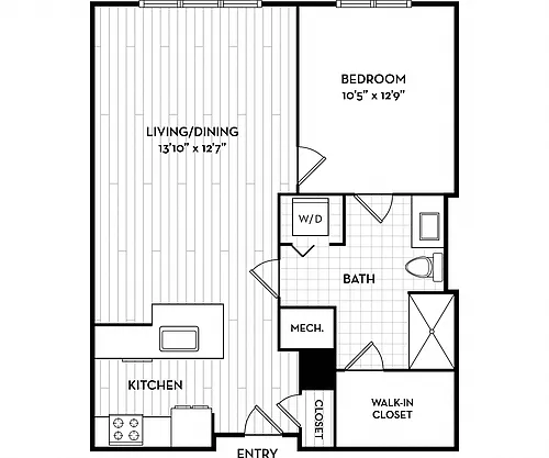 Floor plan 756 Sq Ft