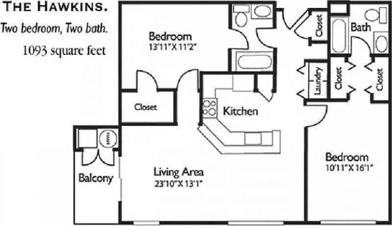 Floor plan The Hawkins