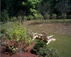 Outside Sitting Area right next to the 25 miles bike path