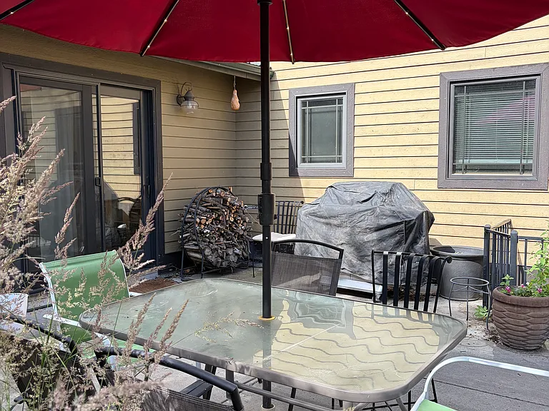 Large gas grill and optional solo stove.