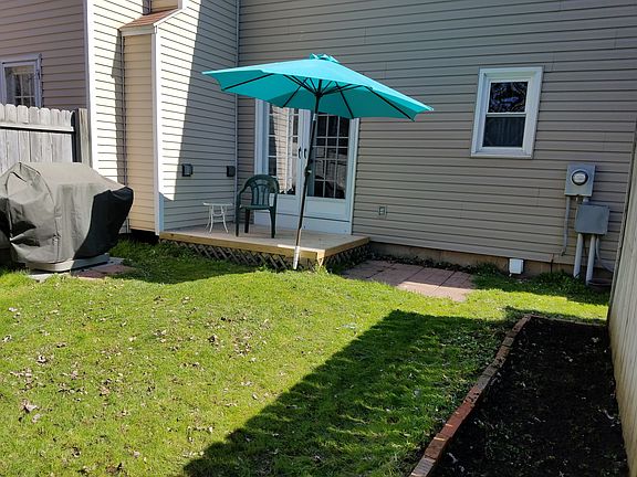 Exterior back view with deck