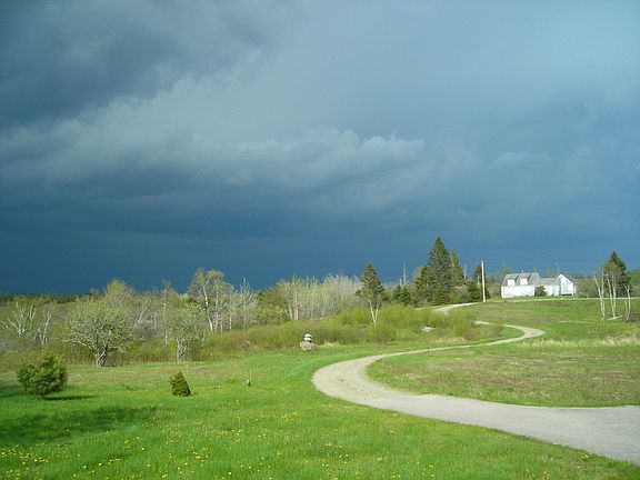 Left of long driveway
						:
						Land to the left of the driveway is the piece that is for sale.