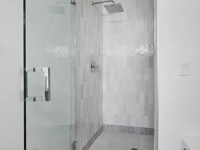 Hallway 2nd Bathroom with Walk-in Shower