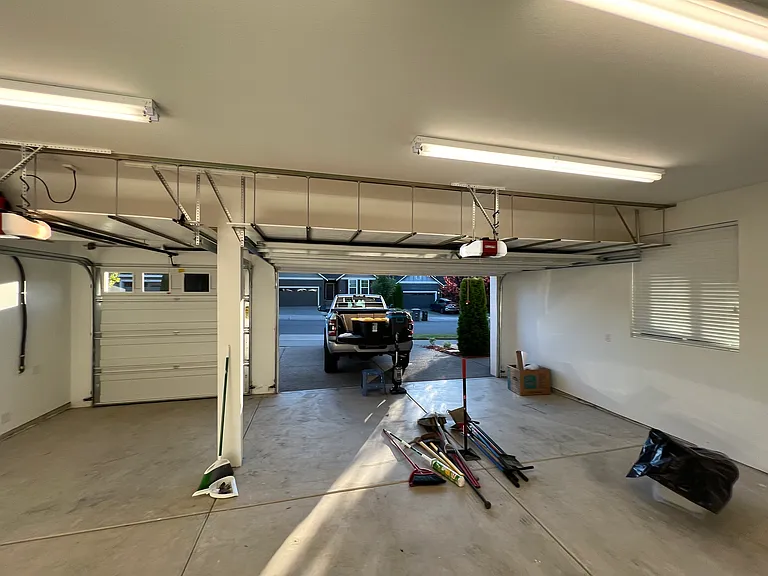 extra storage in garage, both sides of beam
