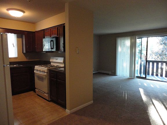 Kitchen and living room w/deck