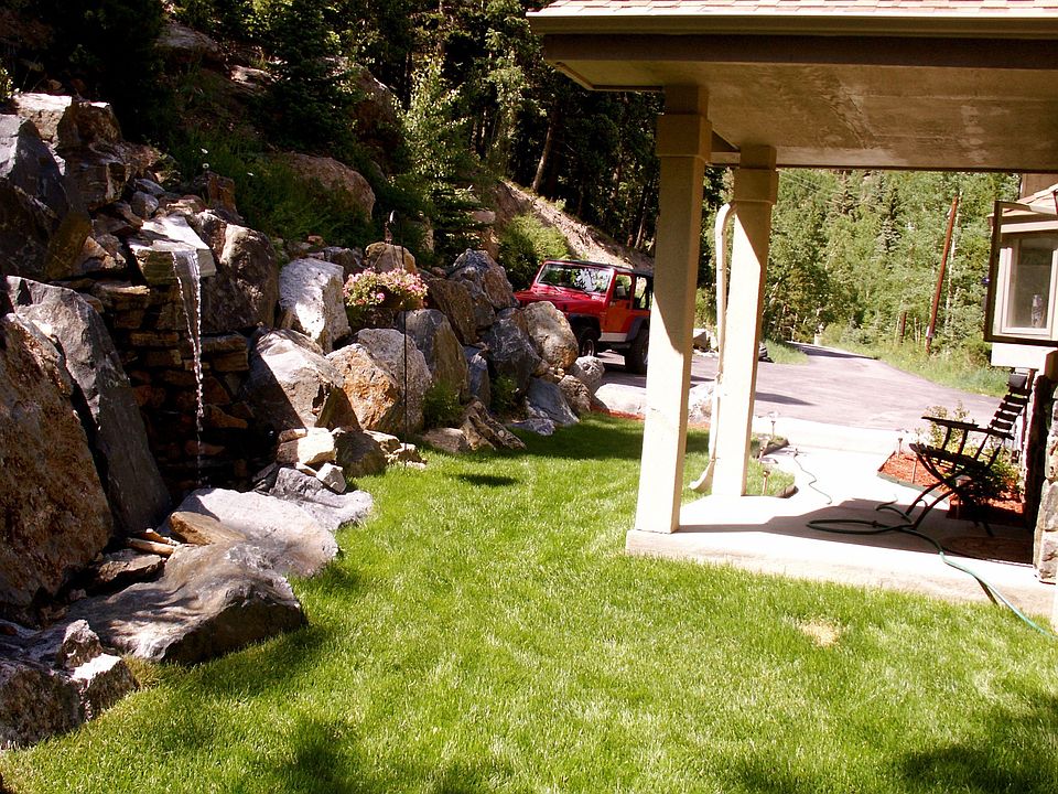 front yard water fall