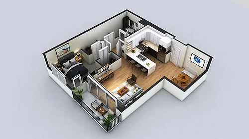 Floor plan Pikes 1 - Flex Space