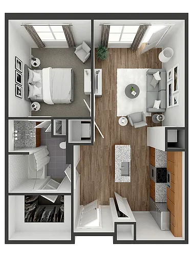 Floor plan Market Small
