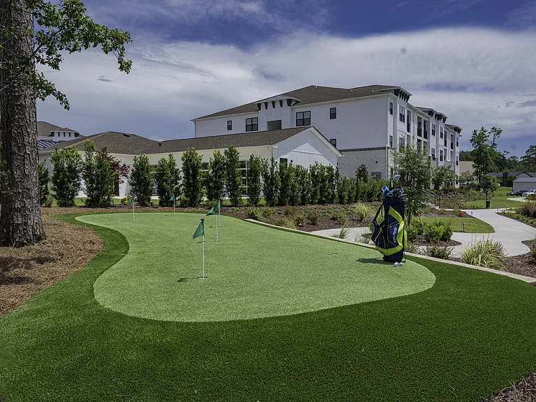 Putting Green at Hawthorne at Smith Creek in Wilmington, NC