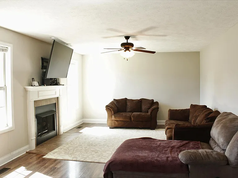 Living Room features a gas fireplace
