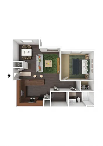 Floor plan One Bedroom